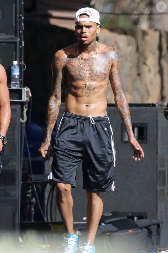 Chris Brown à Waikiki, le 23 août 2013.