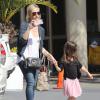 Sarah Michelle Gellar emmène sa fille Charlotte à son cours de danse à Los Angeles le 15 mars 2014.