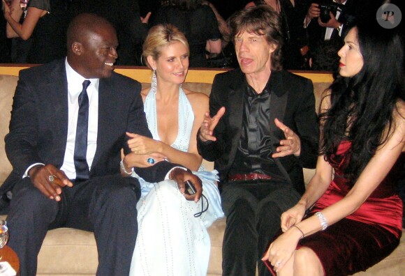 Seal, Heidi Klum, Mick Jagger et L'Wren Scott à Los Angeles, en 2006.
