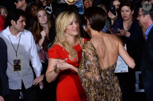 Kate Winslet et Shailene Woodley à la première du film Divergente au Regency Village Theater à Westwood, le 18 mars 2014.