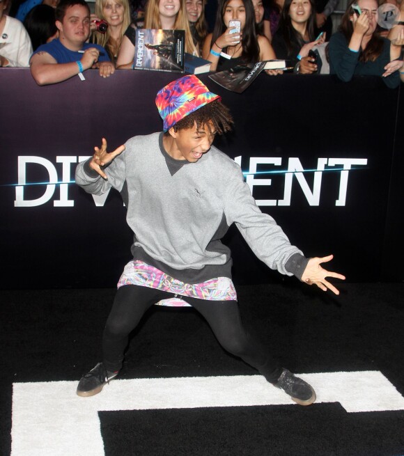 Jaden Smith à la première du film Divergente au Regency Village Theater à Westwood, le 18 mars 2014.
