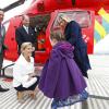 Sophie et Edward de Wessex en visite aux ambulanciers aériens de l'hôpital royal de Londres le 10 mars 2014