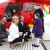 Sophie et Edward de Wessex en visite aux ambulanciers aériens de l'hôpital royal de Londres le 10 mars 2014