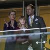 Le prince Andrew, la comtesse Sophie de Wessex et leur fille Louise à Ascot le 21 décembre 2013