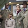 Le prince Andrew, la comtesse Sophie de Wessex et leur fille Louise à Ascot le 21 décembre 2013
