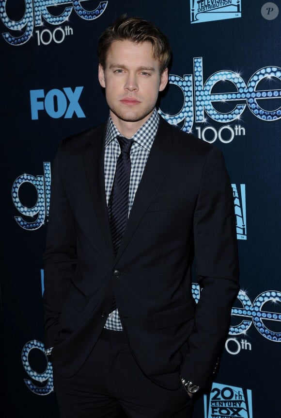 Chord Overstreet lors de la soirée pour le 100e épisode de Glee, à Chateau Marmont à West Hollywood, Los Angeles, le 18 mars 2014.