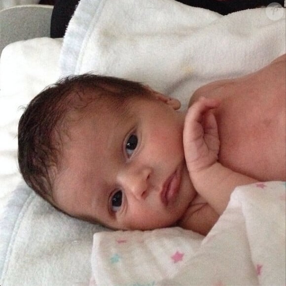 Le petit Nicholas Emanuel, né le 3 février 2014, fils de Mark Philippoussis et de Silvana Lovin - Image issue du compte Instagram de Silvana Lovin, publiée le