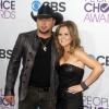 Jason Aldean et sa femme Jessica Ussery à la soirée des People Choice Awards à Los Angeles, le 9 janvier 2013.