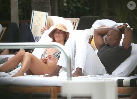 Brittany Daniel et son petit-ami Keenan Ivory Wayans à Miami, le 22 avril 2013.
