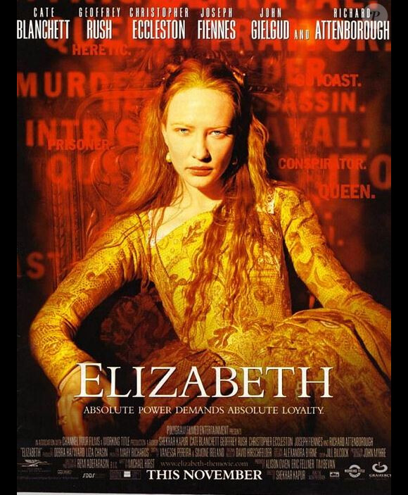 Elizabeth avec Cate Blanchett, sorti en 1998.
