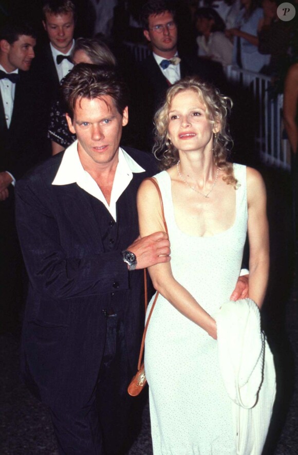 Kevin Bacon et sa femme Kyra Sedgwick au festival de Venise le 29 août 1996