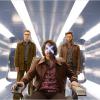 Nicholas Hoult, James McAvoy et Hugh Jackman dans X-Men : Days of Future Past.