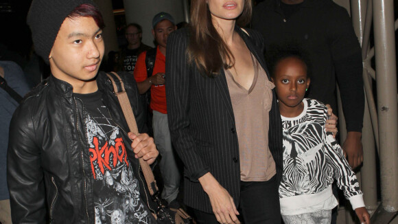 Angelina Jolie : Maman très protectrice avec ses deux enfants, Maddox et Zahara