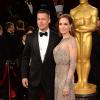 Brad Pitt et Angelina Jolie lors de la cérémonie des Oscars 2014