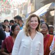- Valerie Trierweiler, l'ex-compagne de Francois Hollande, a visité le bidonville de Mandala à Bombay, aux côtés de l'association humanitaire "Action contre la faim", lors de son voyage en Inde. Le 28 janvier 2014