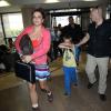 Britney Spears se rend à l'aéroport avec son fils Sean à Los Angeles, le 24 mars 2014.