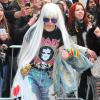 Lady Gaga arrive au Roseland Ballroom pour son concert à New York, le 27 mars 2014.