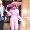 Lady Gaga quitte son appartement à New York, le 24 mars 2014.