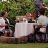 Britney Spears avec son petit ami David Lucado et ses fils Sean et Jayden Federline dînent pour leur dernier jour de vacances à Hawaï, le 27 mars 2014.