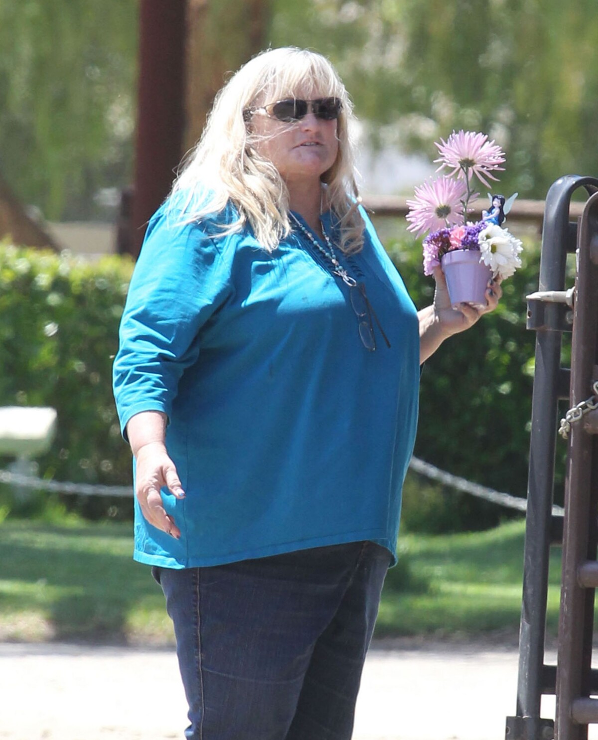 Photo : Debbie Rowe à Temecula, le 7 juin 2013. - Purepeople