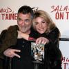 Jean-Marie Bigard et sa femme Lola Marois heureux et très amoureux lors de la l'avant-première du film Salaud on t'aime à l'UGC Normandie sur les Champs-Elysées à Paris le 31 mars 2014.