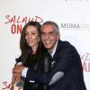 Samy Naceri et sa compagne Audrey lors de la l'avant-première du film Salaud on t'aime à l'UGC Normandie sur les Champs-Elysées à Paris le 31 mars 2014.