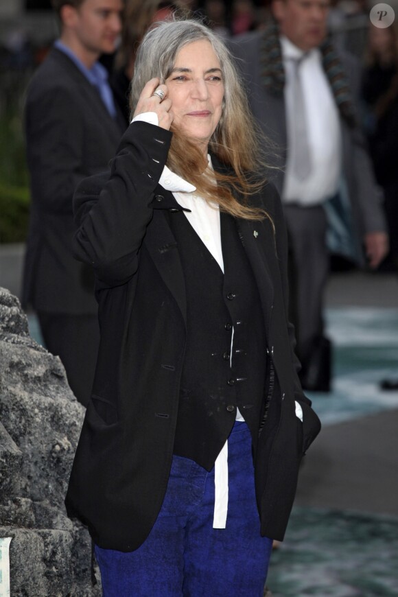 Patti Smith lors de l'avant-première du film Noé à Londres, le 31 mars 2014.