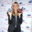  Heidi Klum à la soirée de lancement de la ligne de chaussures DreamWalk de la marque Dr. Scholl à New York, le 2 avril 2014. 