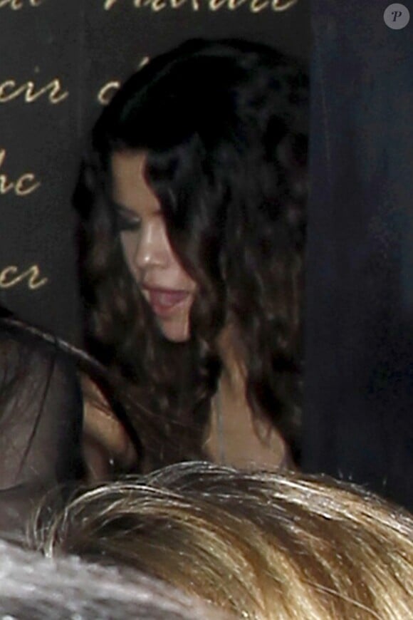 Selena Gomez à l'anniversaire du fils de P.Diddy à Los Angeles, le vendredi 4 avril 2014.