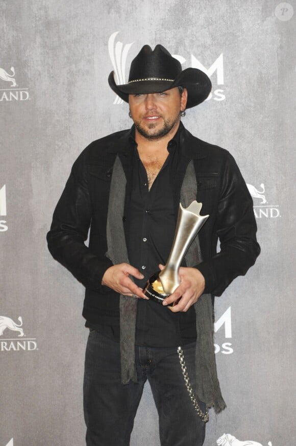 Jason Aldean à la cérémonie des Academy of Country Music Awards à Las Vegas, le 6 avril 2014.