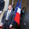 Passation de pouvoir entre Jean-Marc Ayrault et Manuel Valls à Matignon à Paris. Le 1er avril 2014