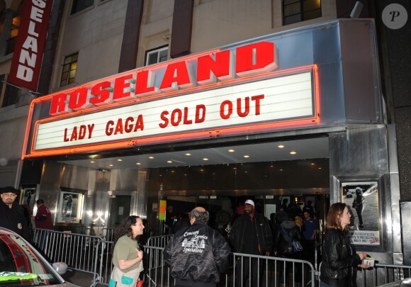 Lady Gaga a donné une série de concerts au Roseland Ballroom à New York, le 7 avril 2014.