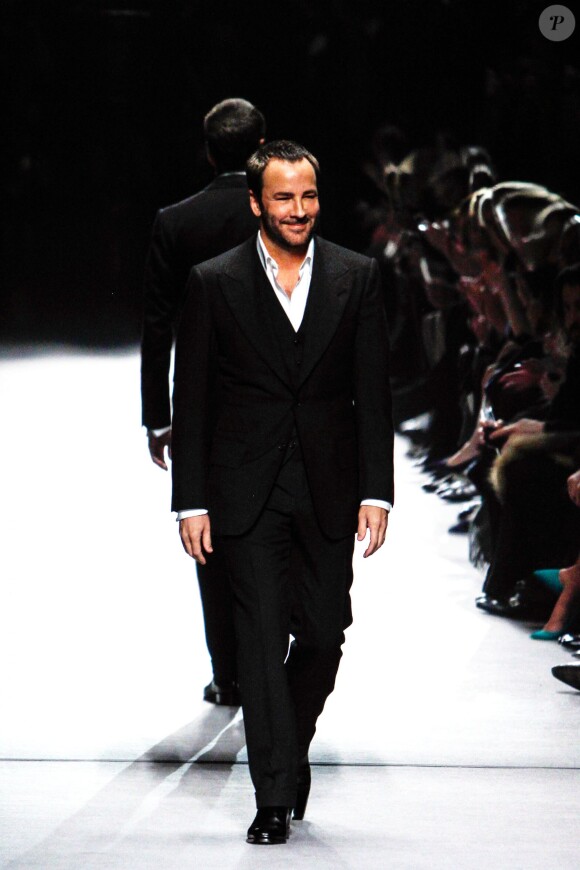 Le styliste Tom Ford - Défilé de mode "Tom Ford" lors de la fashion week de Londres. Le 18 février 2014