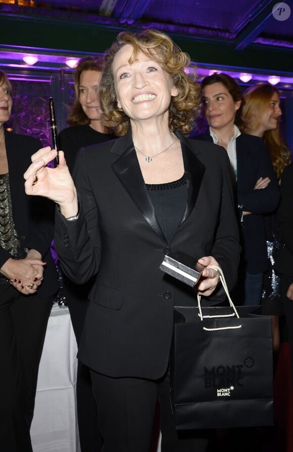 Annick Cojean lors de la soirée du prix de la Closerie des Lilas 2014 à Paris, le 8 avril 2014.