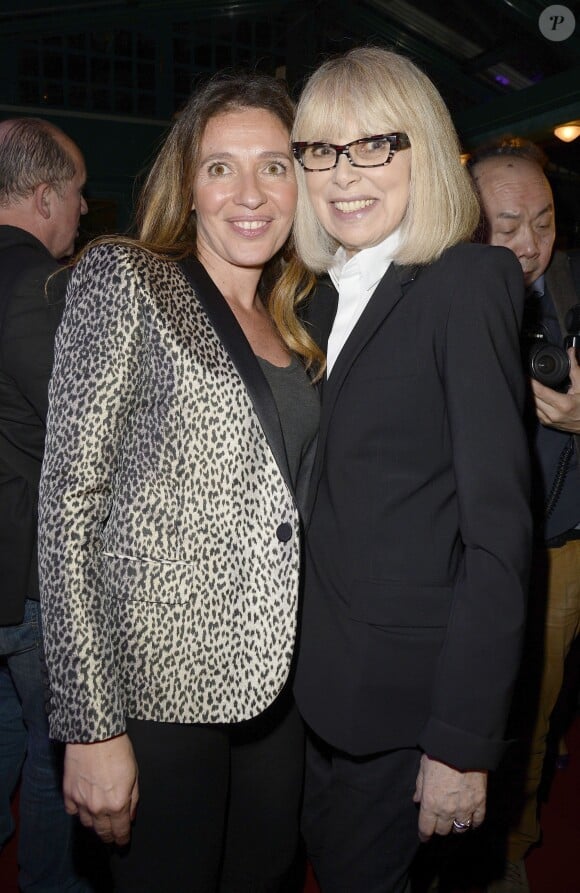 Carole Chrétiennot et Mireille Darc lors de la soirée du prix de la Closerie des Lilas 2014 à Paris, le 8 avril 2014.