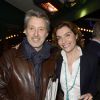 Antoine de Caunes et sa femme Daphné Roulier lors de la soirée du prix de la Closerie des Lilas 2014 à Paris, le 8 avril 2014.