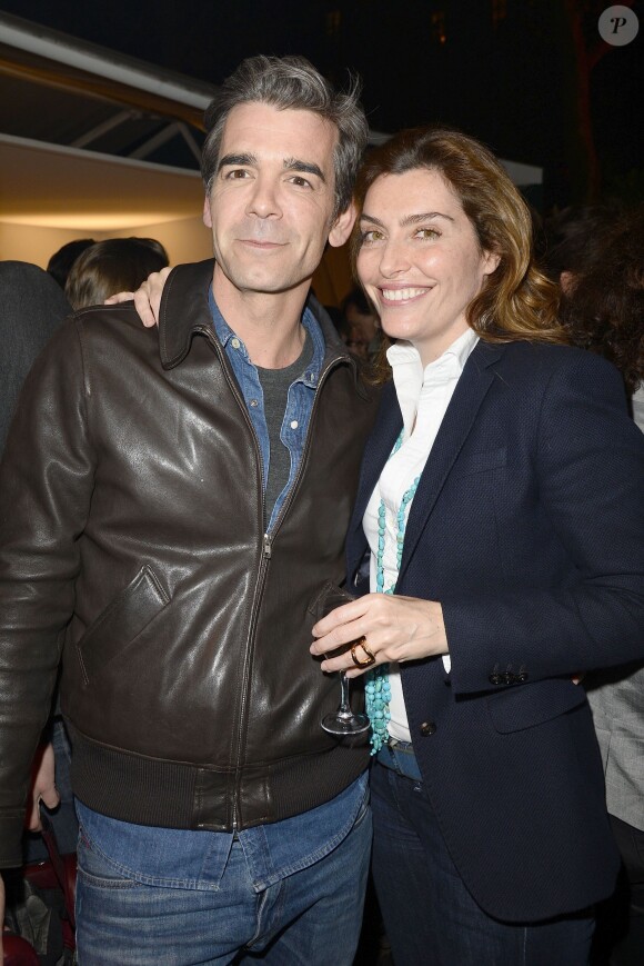 Xavier de Moulins et Daphné Roulier lors de la soirée du prix de la Closerie des Lilas 2014 à Paris, le 8 avril 2014.