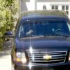 Gwyneth Paltrow au volant de son Range Rover portant encore son alliance malgré la rupture. Los Angeles, le 8 avril 2014. 