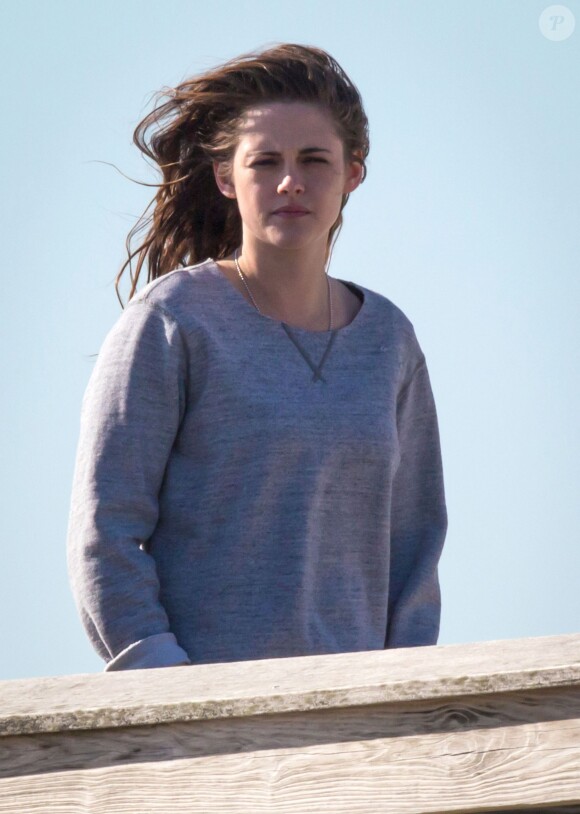 Kristen Stewart sur le tournage du film "Still Alice" à Long Island à New York le 21 mars 2014