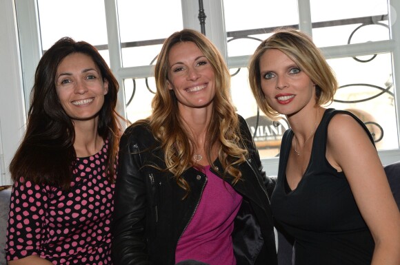 Exclusif - Adeline Blondieau, Sophie Thalmann et Sylvie Tellier lors d'un goûter de Pâques "Tout Chocolat" à l'Hôtel de Vendôme à Paris le 9 avril 2014.