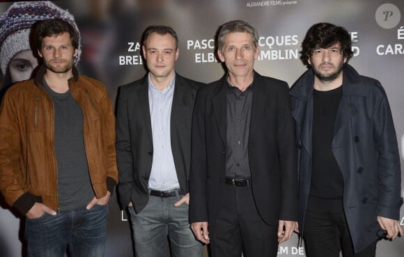 Jacques Gamblin, Eric Caravaca  lors de l'avant-première du film "24 jours" au cinéma Gaumont Marignan à Paris, le 10 avril 2014