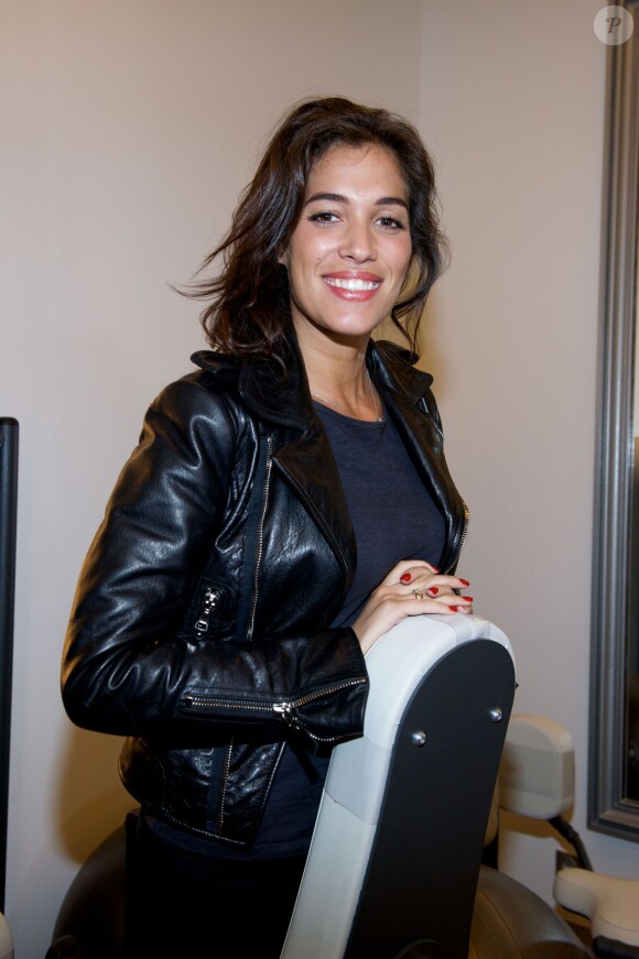 Exclusif - Laurie Cholewa - Soirée d'ouverture du C White, à Paris, le 10 avril 2014.