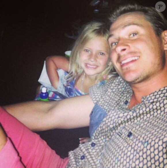 Lee Ryan et sa fille Bluebell, sur Facebook, le 22 août 2013.
