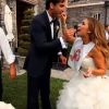 Jessie James, chanteuse country, et Eric Decker, star de la NFL, dans la vidéo I Do utilisant des images de leur mariage.