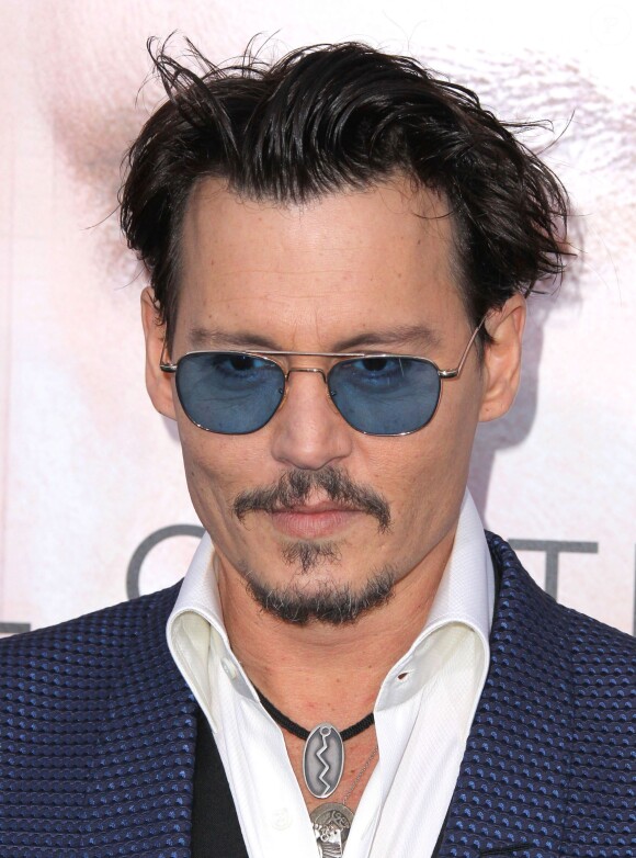 Johnny Depp lors de la première du film Transcendance à Los Angeles, le 10 avril 2014.