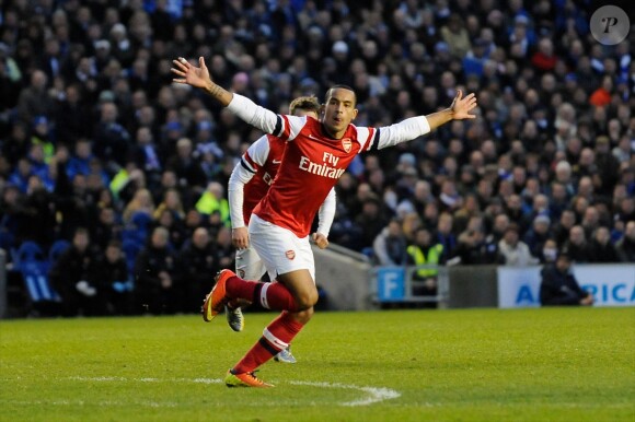 Theo Walcott d'Arsenal à Brighton and Hove, le 26 janvier 2013.
