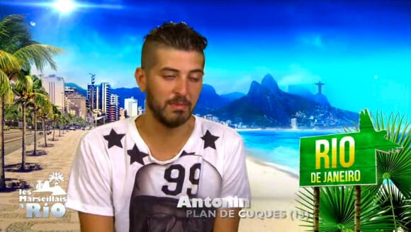 Antonin en larmes dans Les Marseillais à Rio, mardi 15 avril 2014 sur W9.