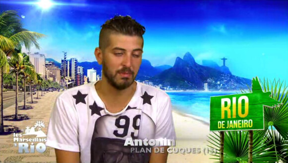 Antonin en larmes dans Les Marseillais à Rio, mardi 15 avril 2014 sur W9.