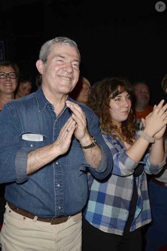 Martin Lamotte et sa fille Manon lors du concert de Chico & The Gypsies à l'Olympia à Paris, le 15 avril 2014.