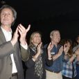 Patrick de Carolis et sa femme Carol-Anne, Martin Lamotte et sa fille Manon, Alex Lutz lors du concert de Chico &amp; The Gypsies &agrave; l'Olympia &agrave; Paris, le 15 avril 2014. 